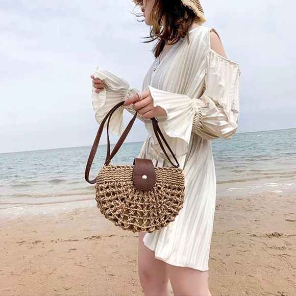 Handbags - rattan crossbody bag